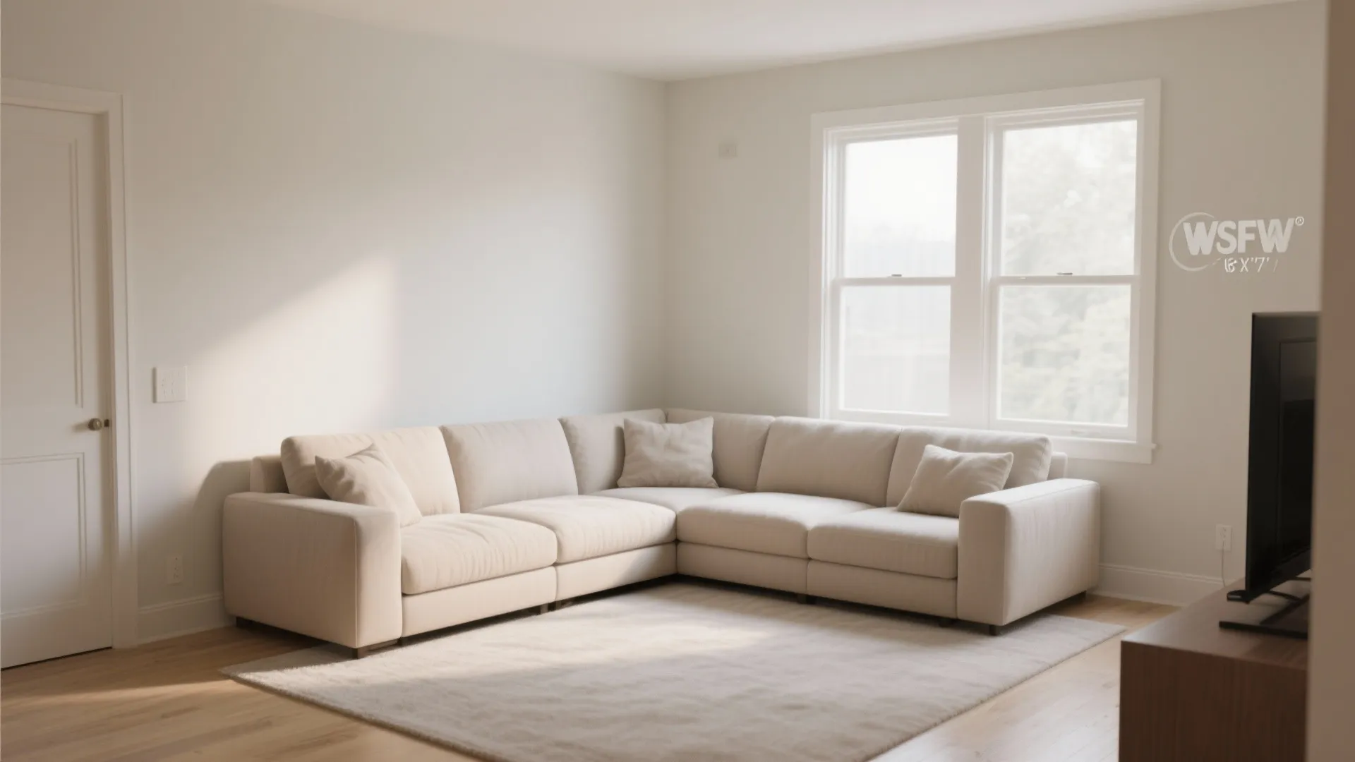 8. L-shaped sectional placement