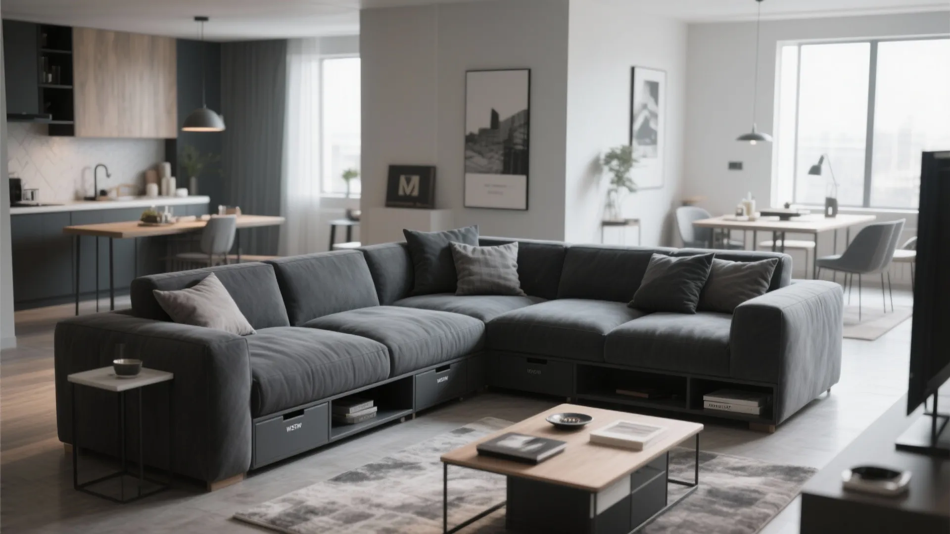 3. L-Shaped Sofa for Maximum Seating