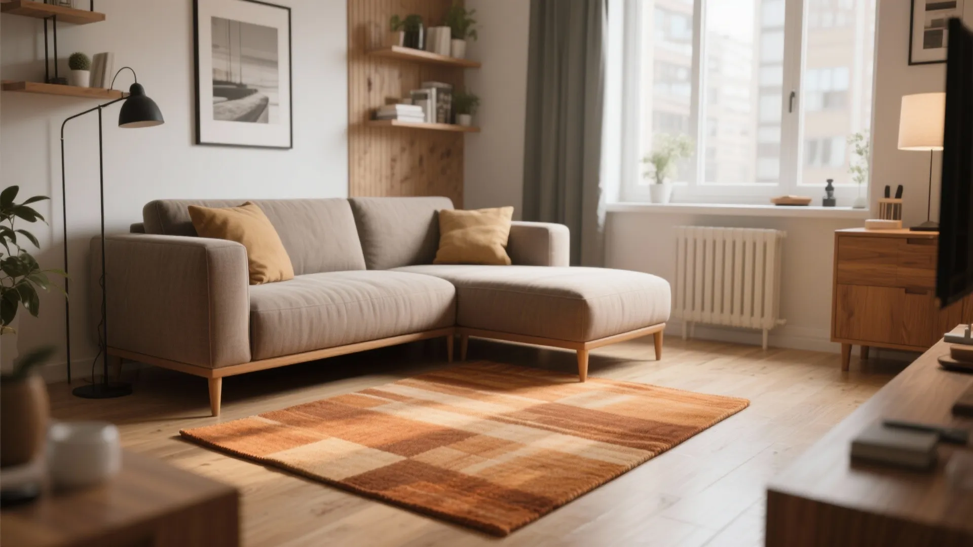 Highlighting an L-Shaped Sofa