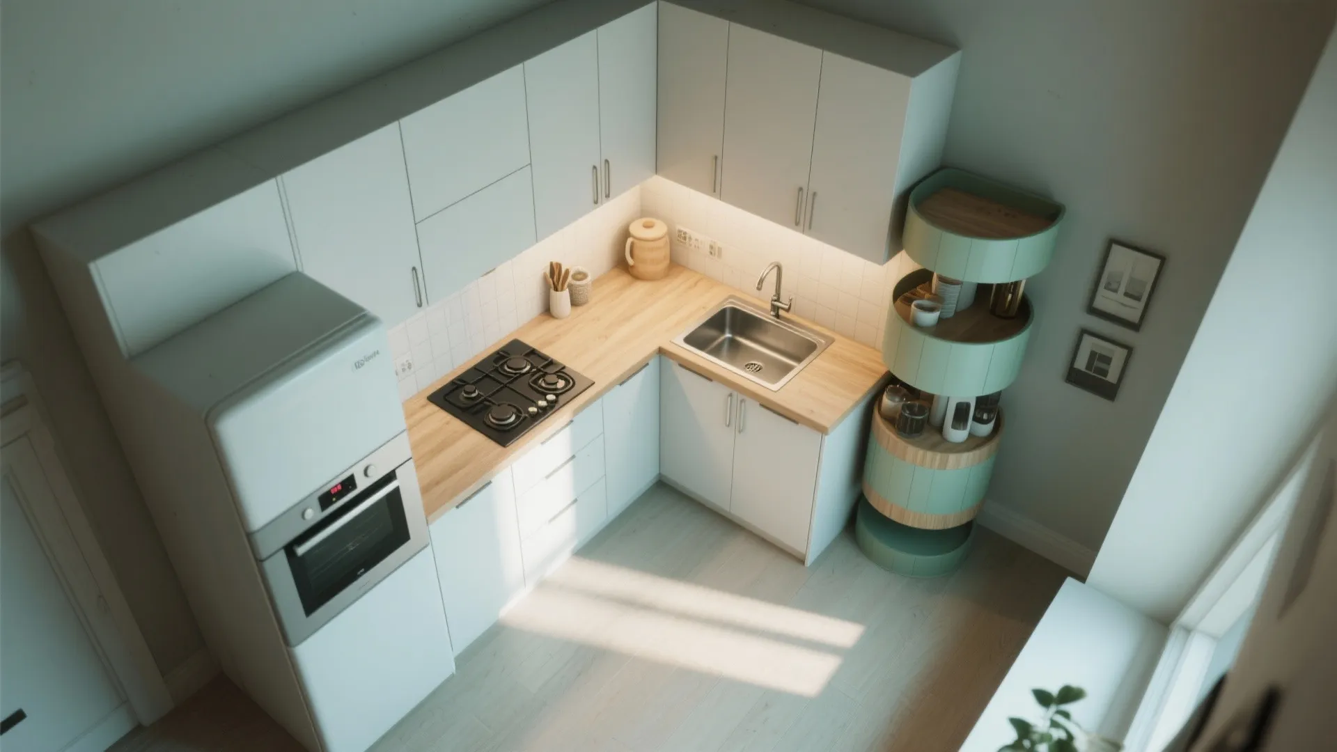 L-Shaped Layouts in Small Kitchens