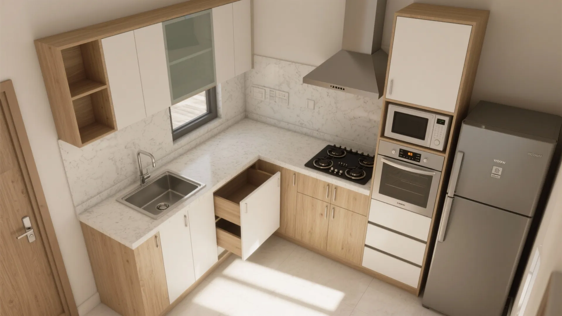 Right-Sized Kitchen Footprint: L-Shape or Single Wall With Towers