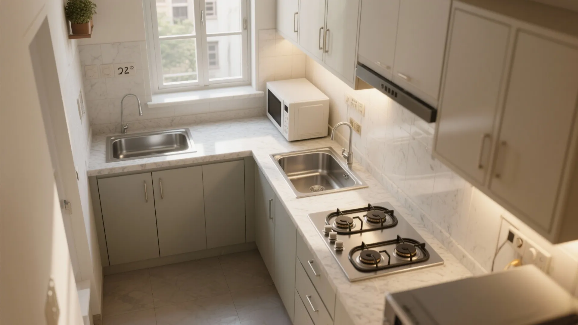 L-Shaped Small Kitchen Layout That Actually Works