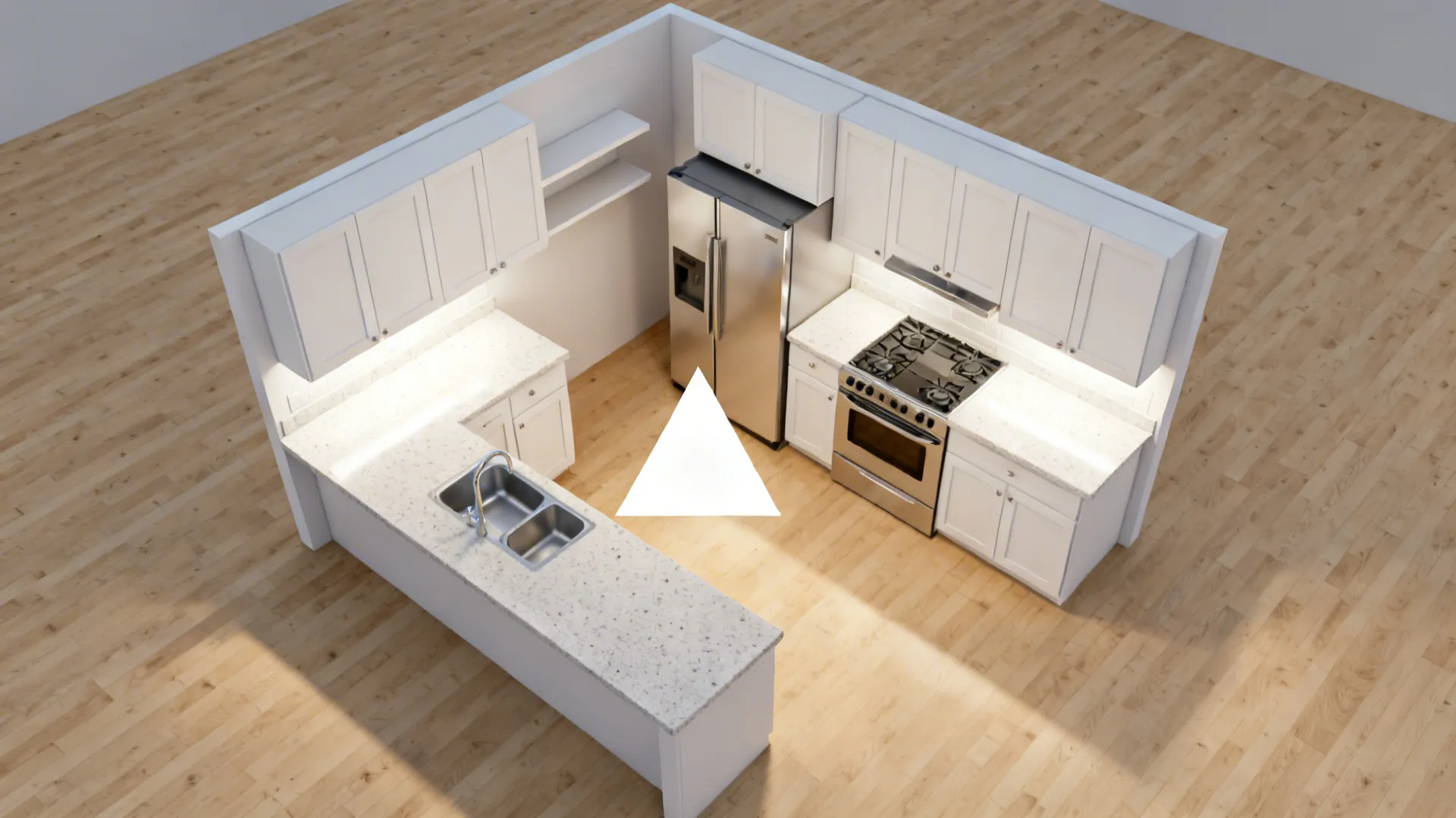 Smart L-Shaped Layout in Tight Footprints