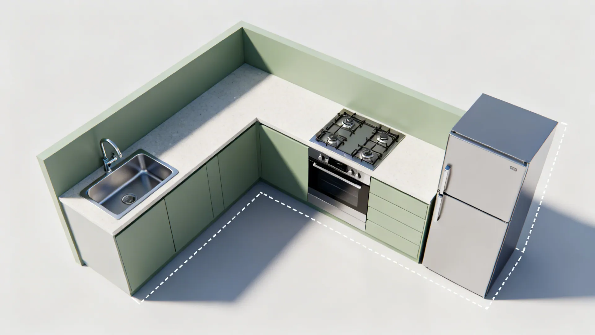 3) L-Shaped Layouts That Unlock Counter Space