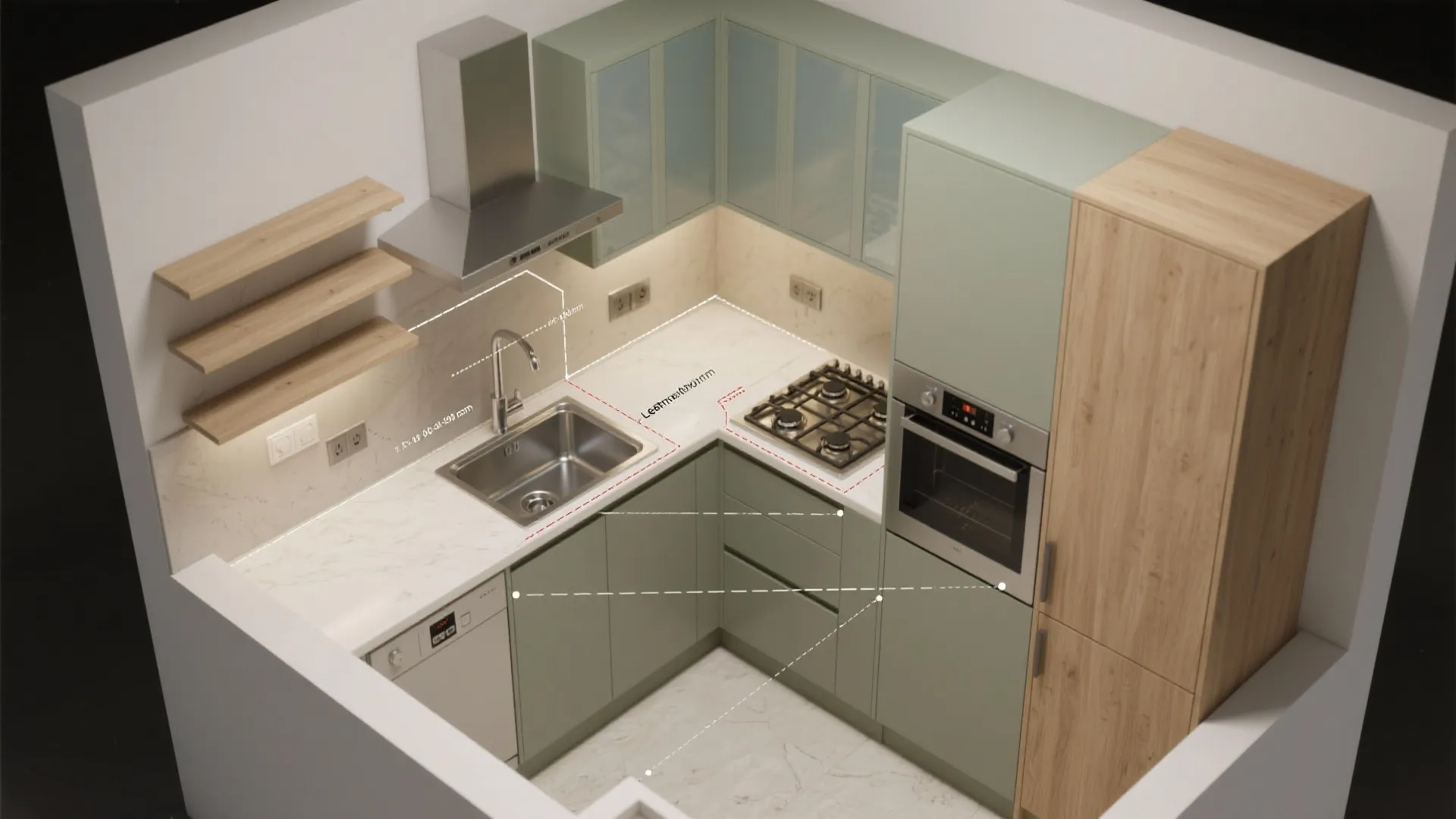 L-Shaped Layout to Unlock More Counter Space