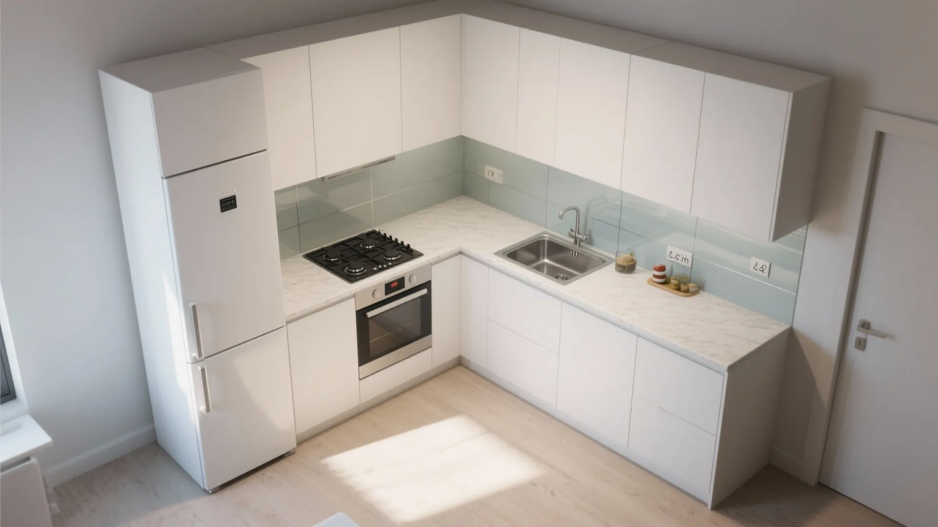 L-shaped kitchen planning for better flow