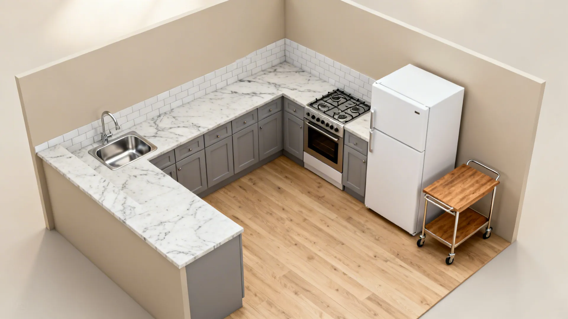 L-Shaped Layout to Unlock Counter Space