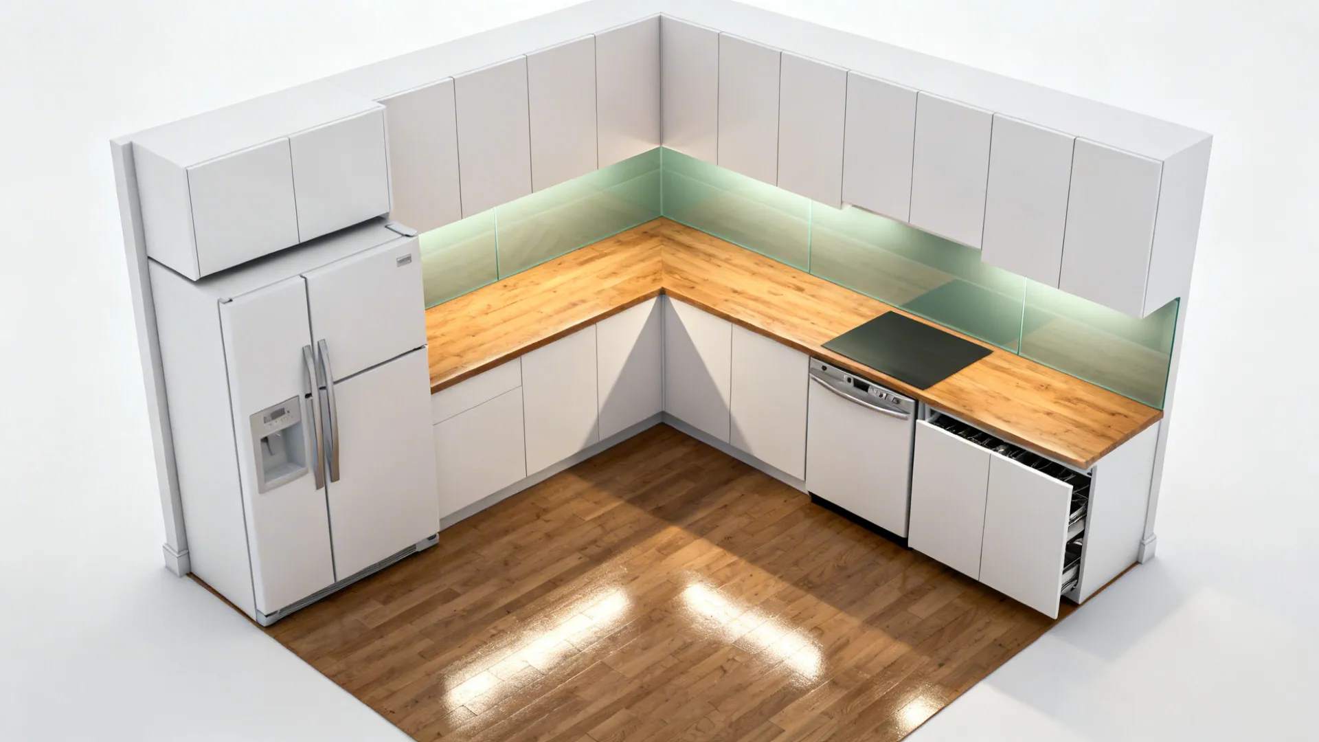 L-Shaped Efficiency that Frees Counter Space
