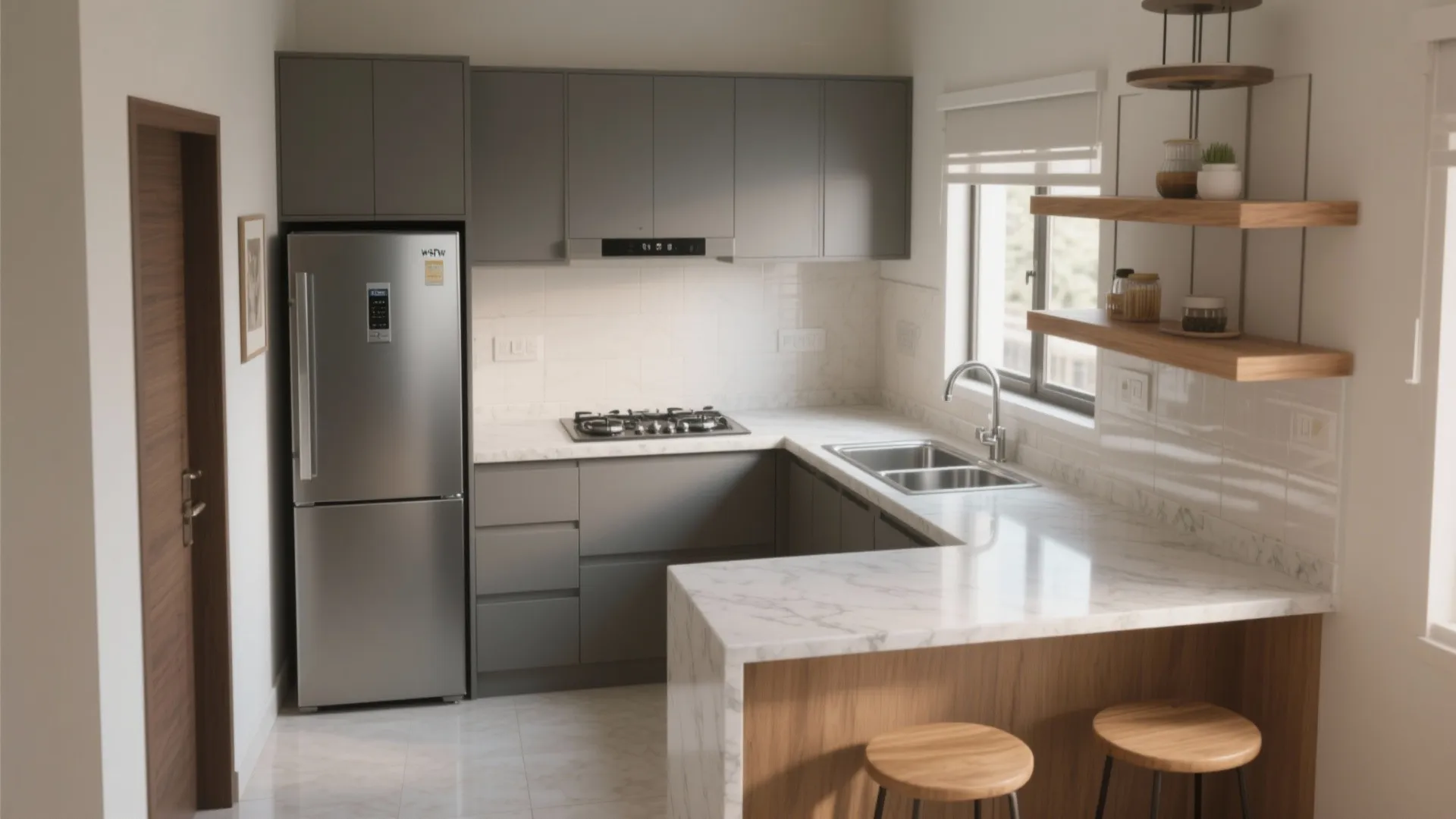 L-Shaped Kitchen Layout