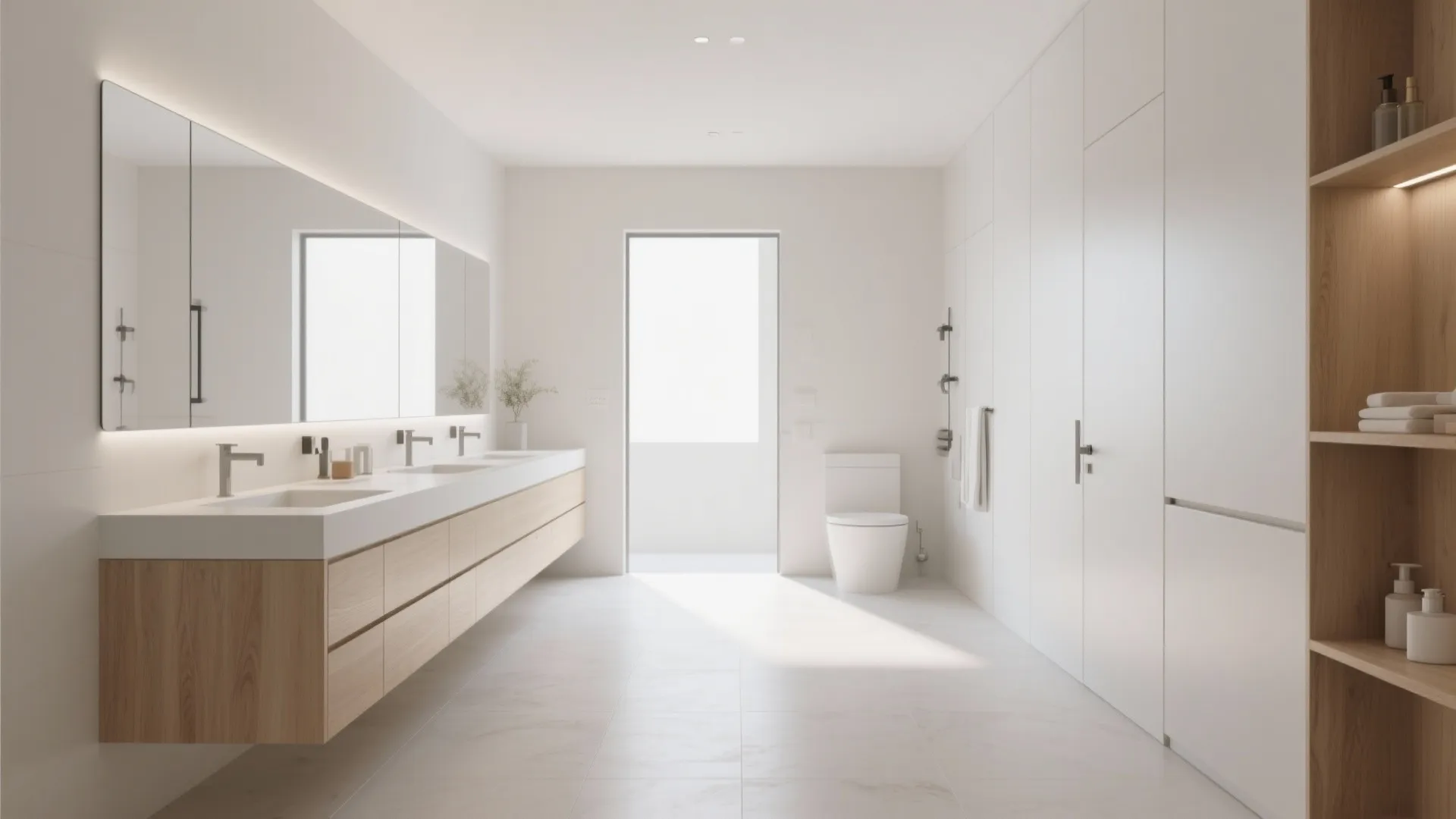 3. L-Shaped Fixtures to Open Floor Space