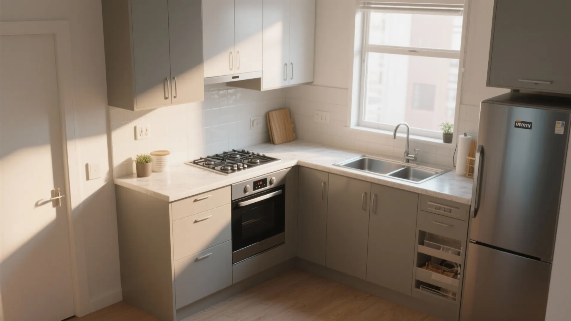 L-Shaped Kitchen Layout