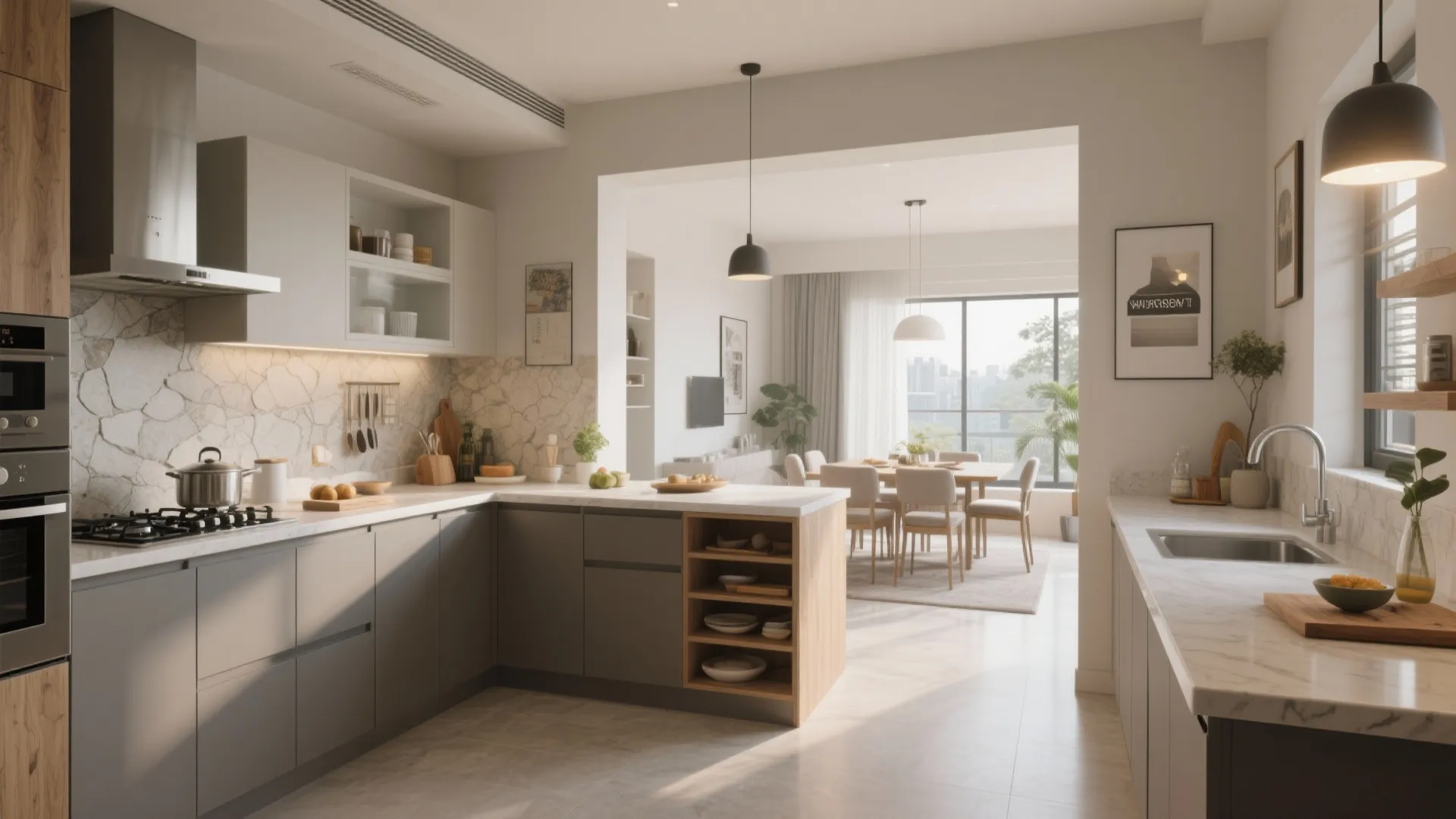 L-shaped Kitchen Layout