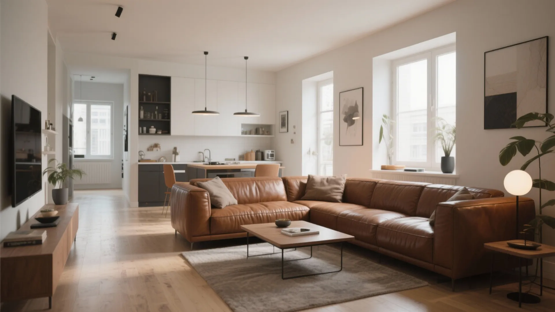 9. L-Shaped Layout for Social Flow