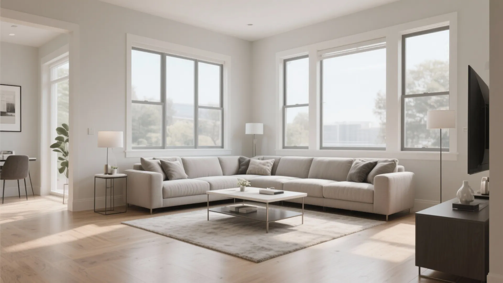 L-Shaped Sectional for Open Corners