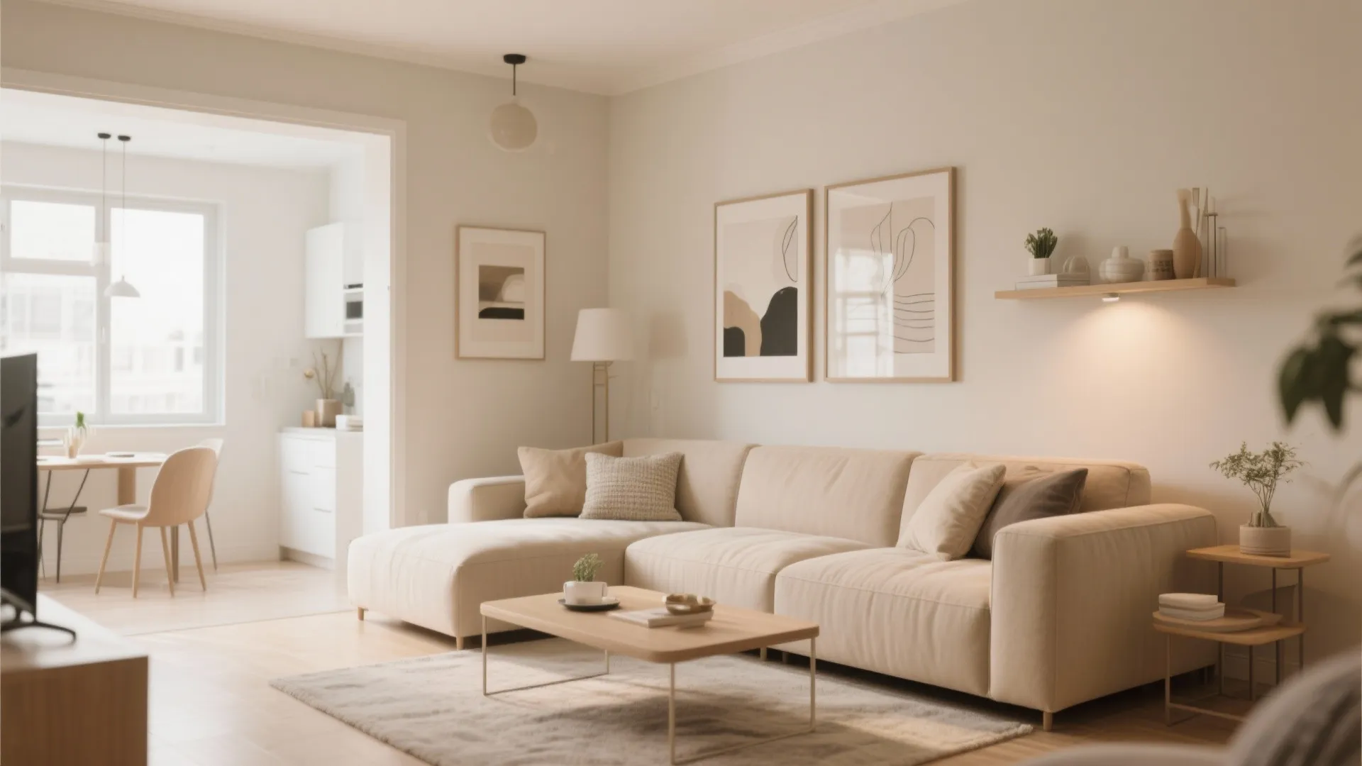 5. L-Shaped Sofa to Maximize Space