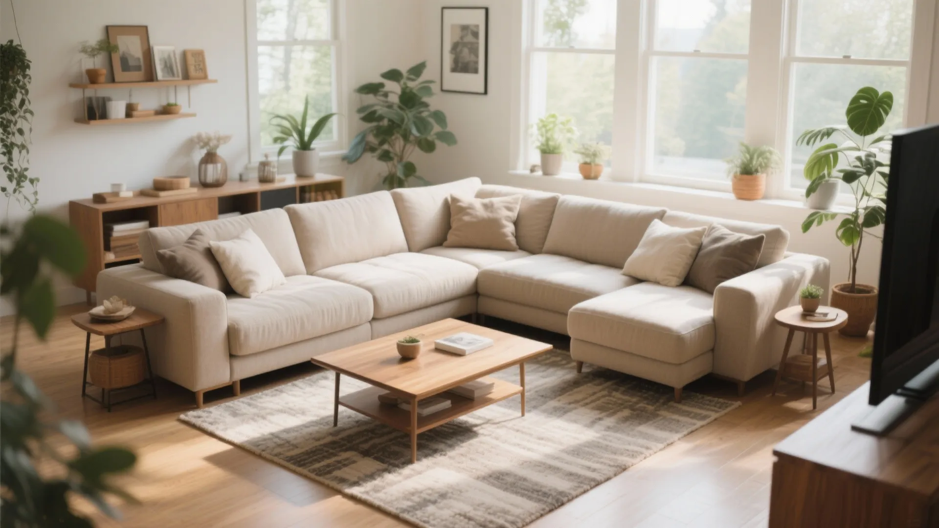 L-Shaped Sofa Arrangement