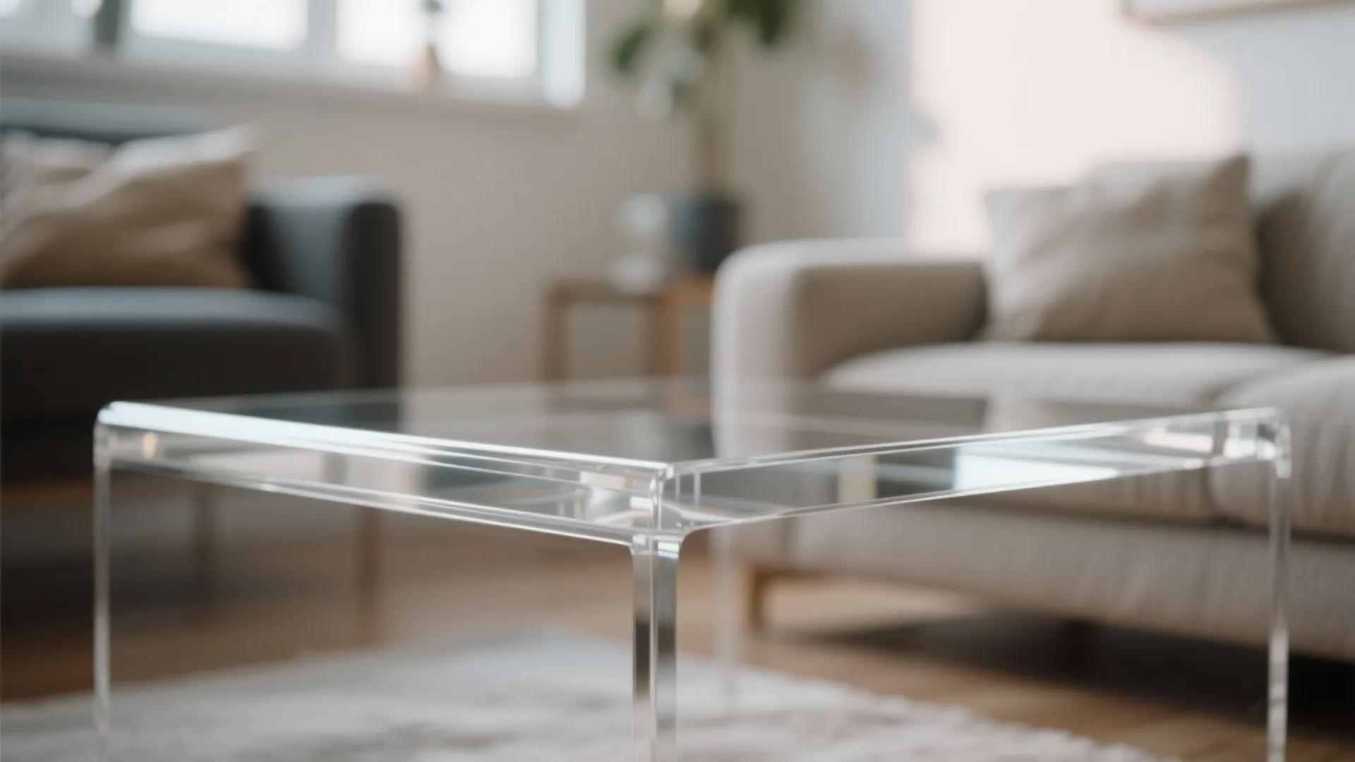 Glass or Lucite Furniture