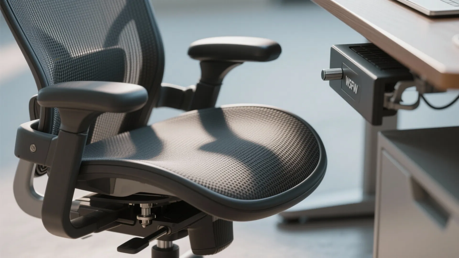 Ergonomics-first chair and screen setup