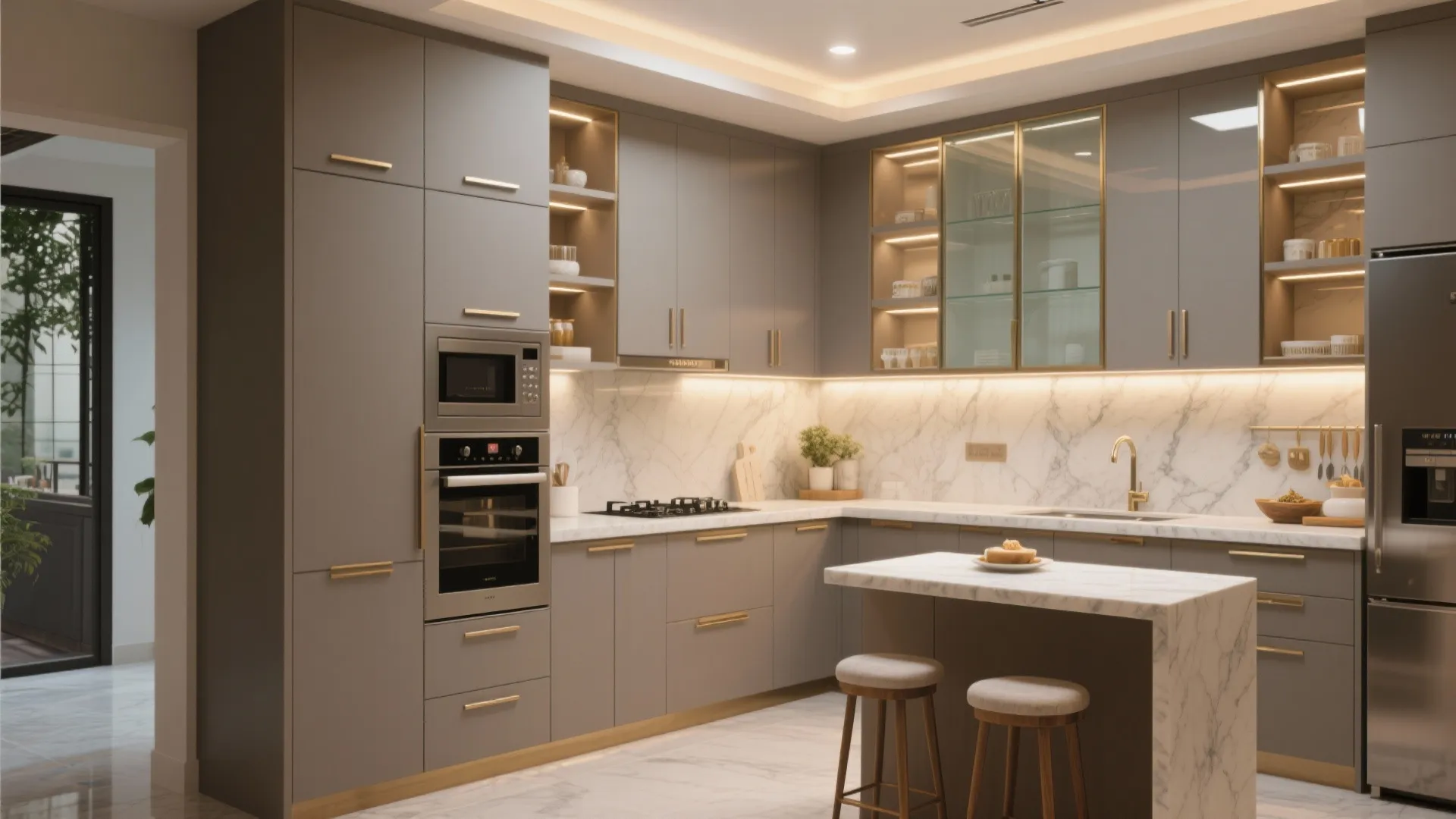 The Luxe, Workhorse Kitchen: Parallel or L-Shaped Done Right