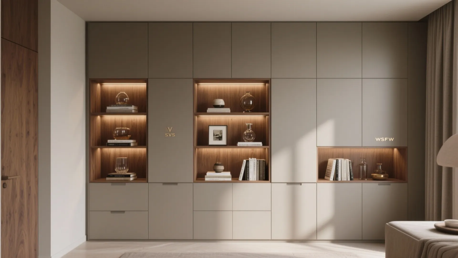 Minimalist Luxe Storage in Small Suites