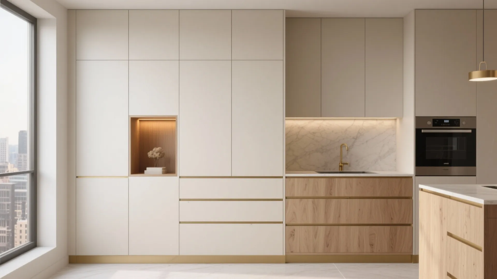 Minimalist Storage with a Luxe Finish