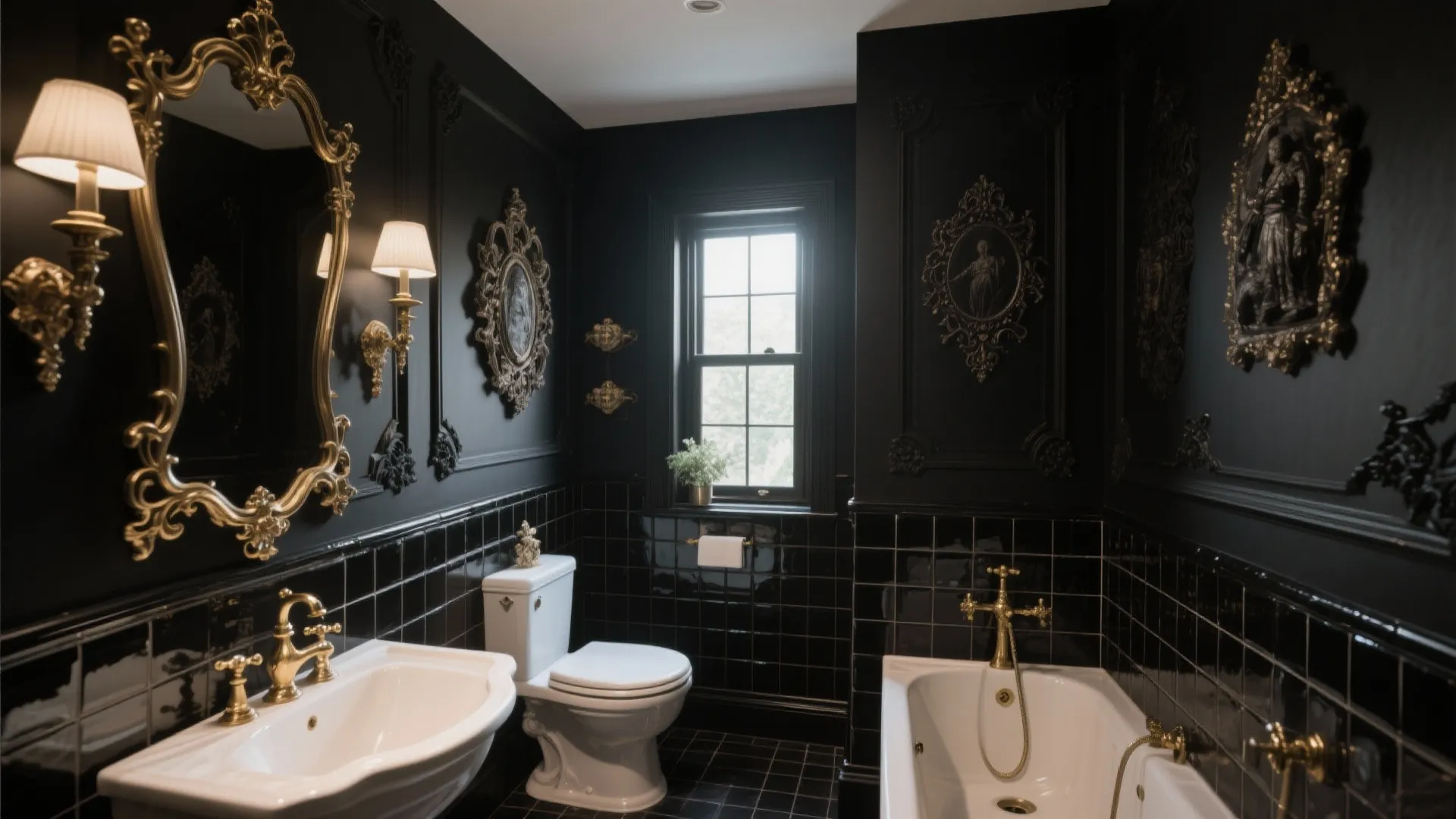 5 Black Wall Decor Ideas for Bathrooms: Creative ways to style your bathroom walls with bold black accents