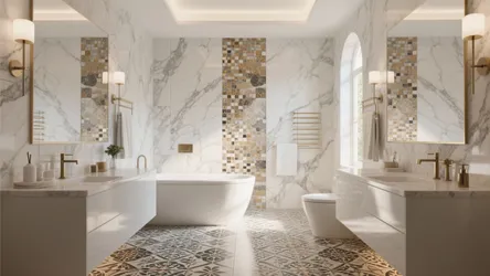 5 Luxury Bathroom Tile Design Ideas