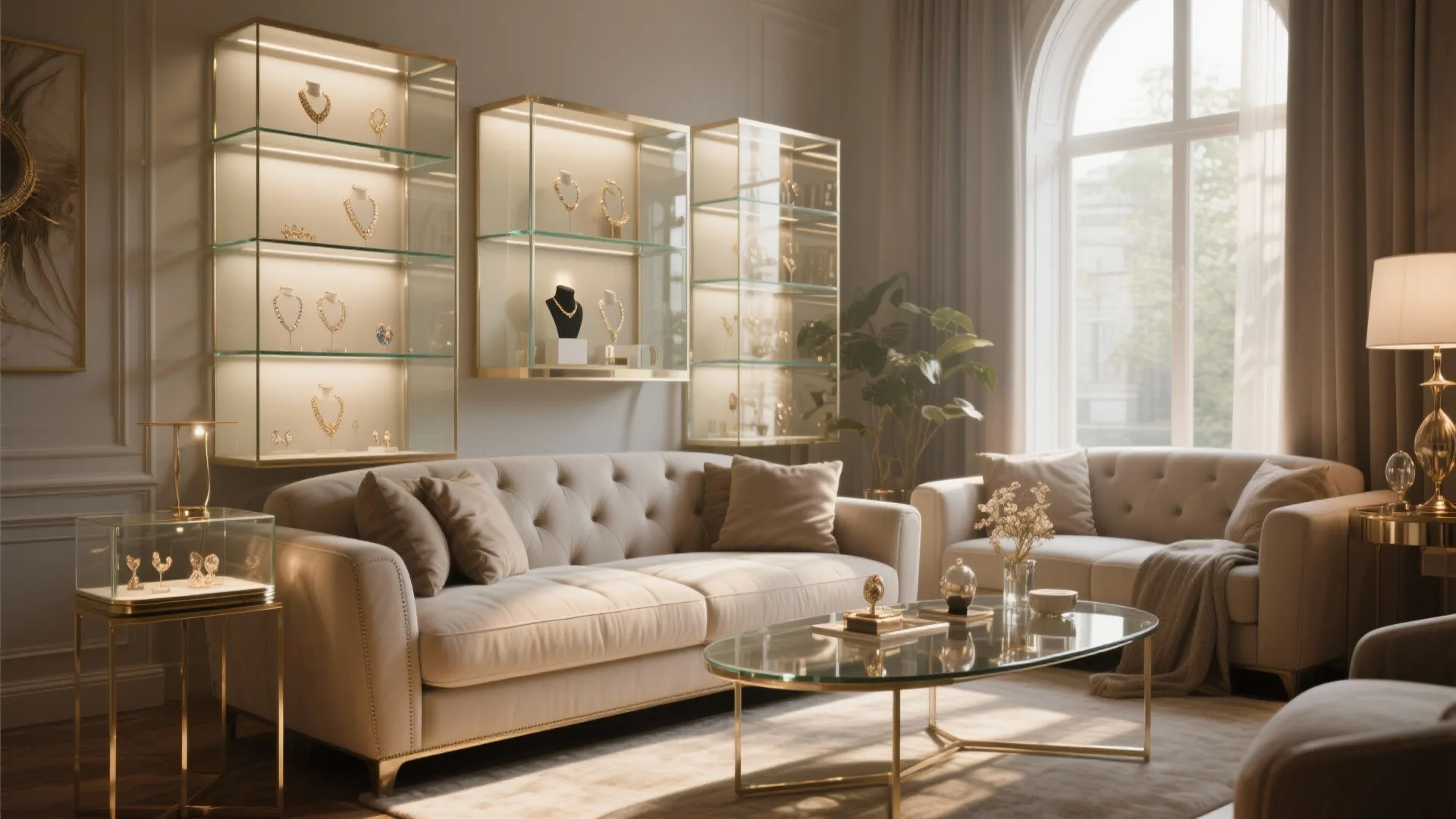 Glass Shelf Design for Living Room: Modern Ideas That Shine