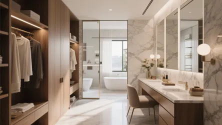 5 Brilliant Ideas for Dressing Room with Bathroom Design