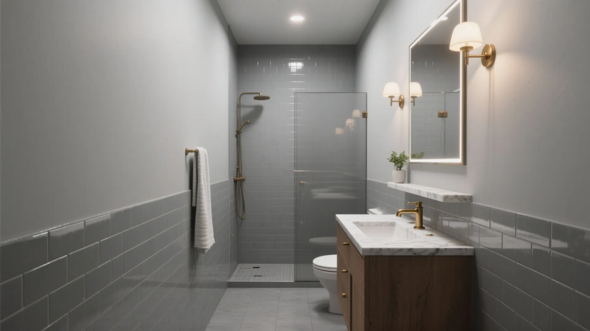 5 Gray-on-Gray Bathroom Ideas: Cozy, modern gray-on-gray bathroom ideas with practical tips from a pro designer