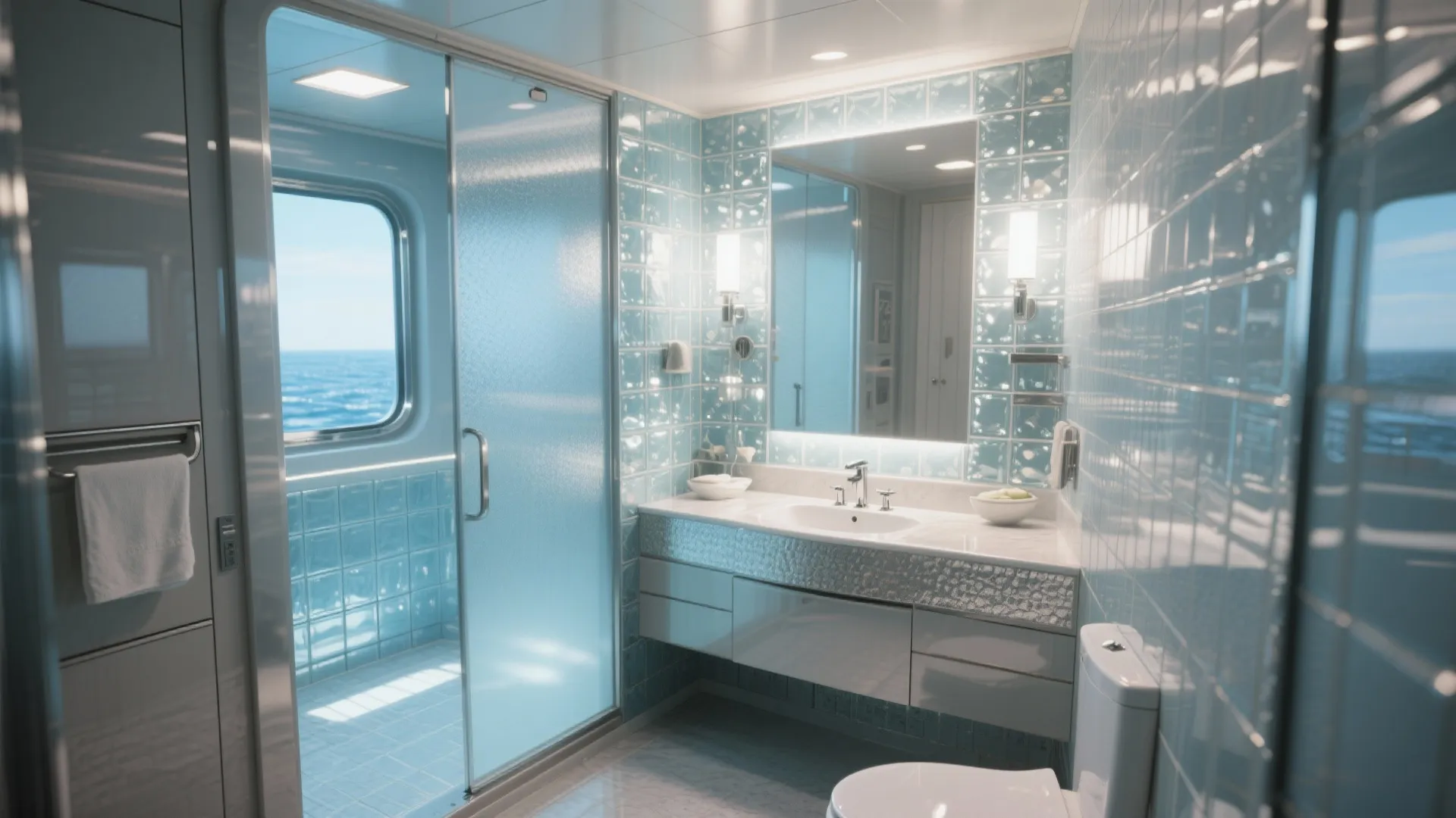 10 Glass Tile Ideas for a Stunning Bathroom: Creative Ways to Use Glass Tiles to Make Your Bathroom Feel Bigger and Brighter