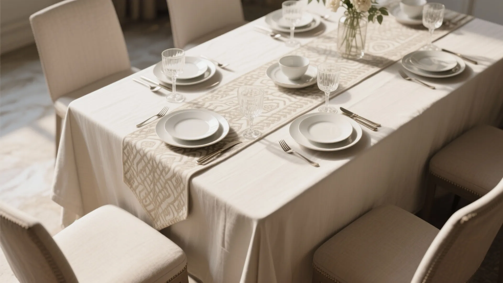 2. Luxurious Table Linens