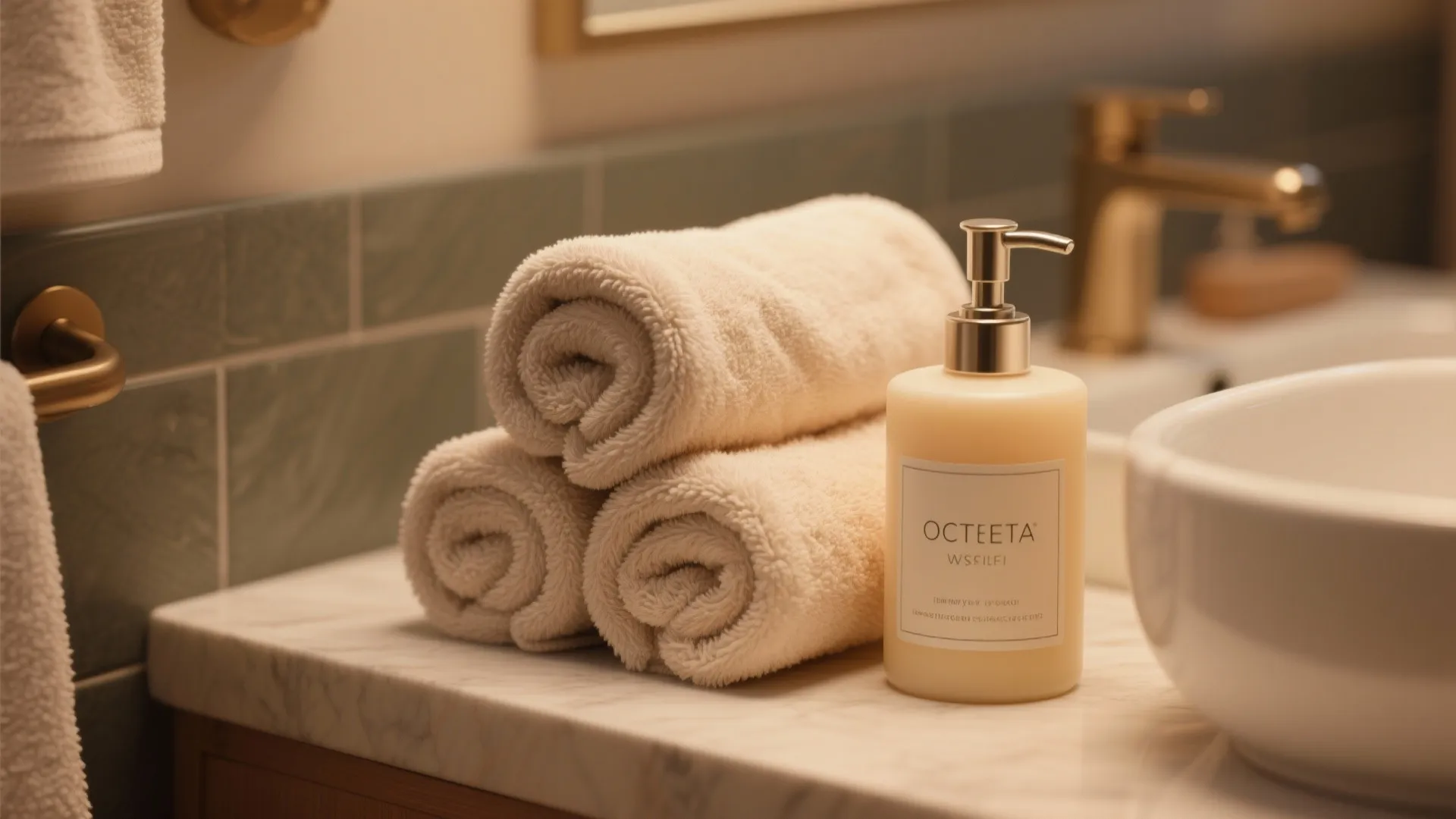 9. Luxury Touch with Towels