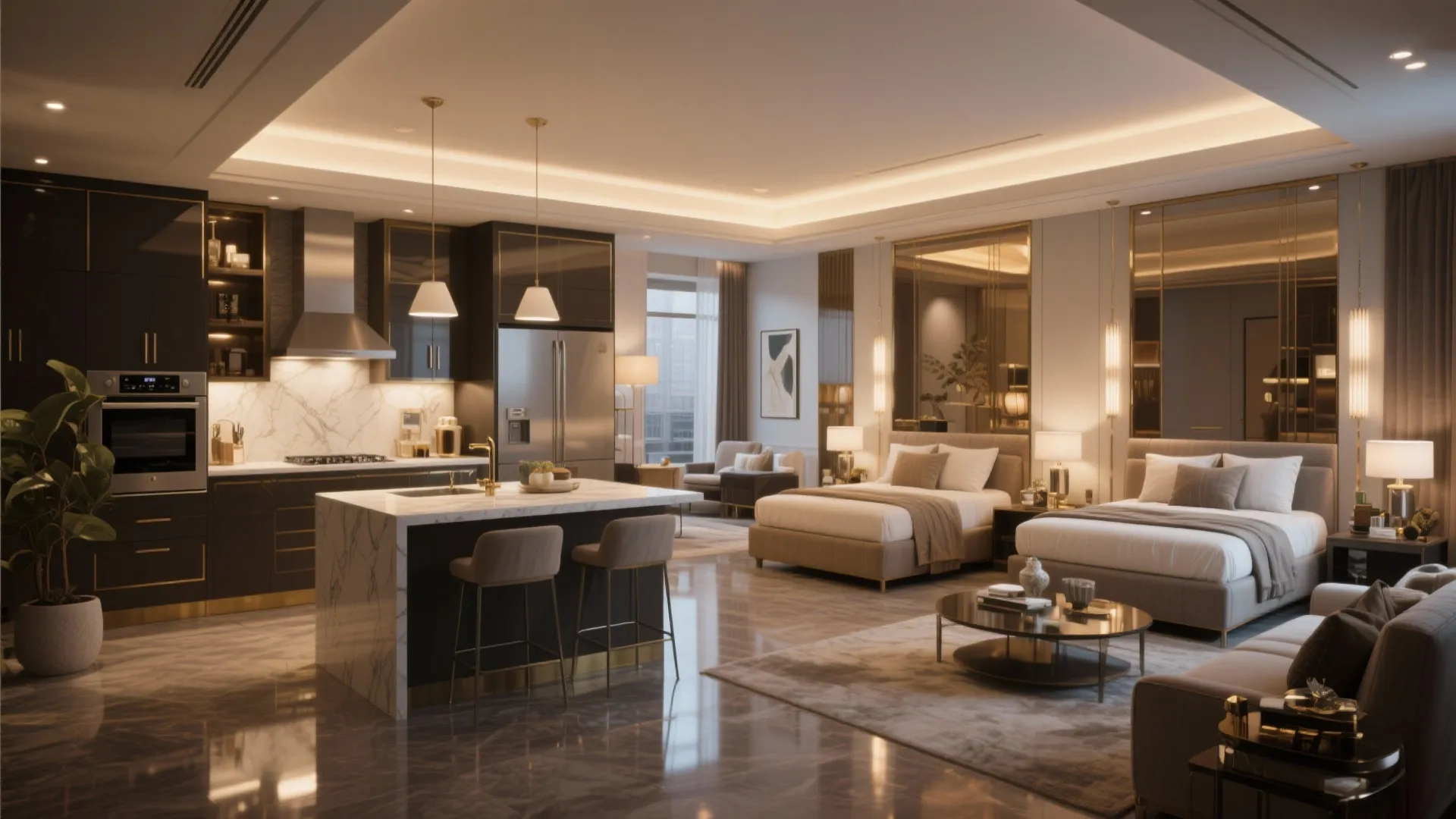 5. Luxury Two-Bed (1,300+ sq ft)