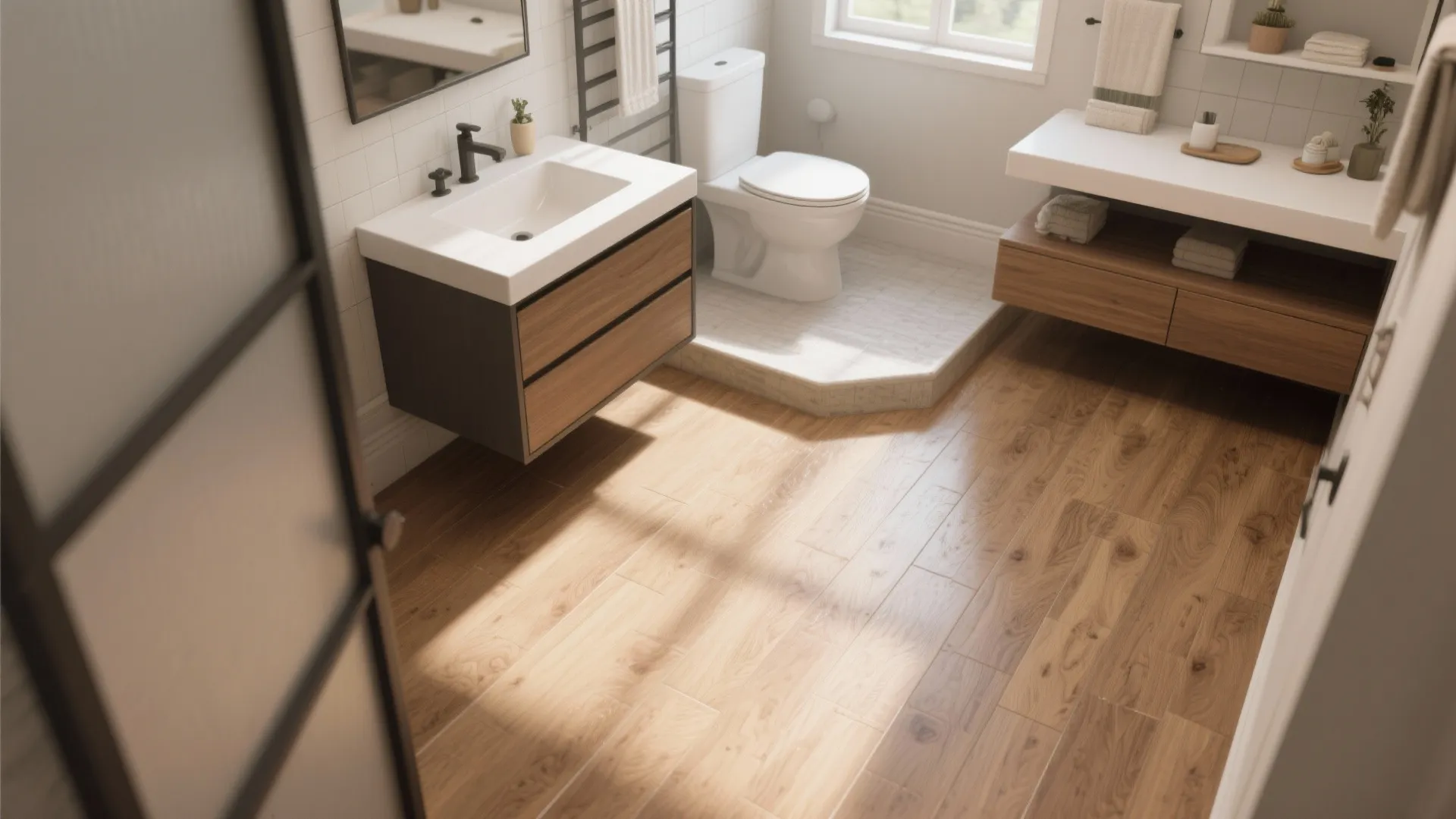 5. Waterproof Luxury Vinyl Planks (LVP)