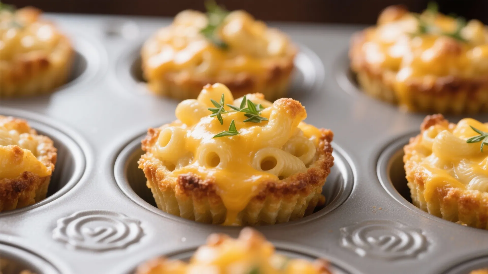 1. Baked Mac and Cheese Bites