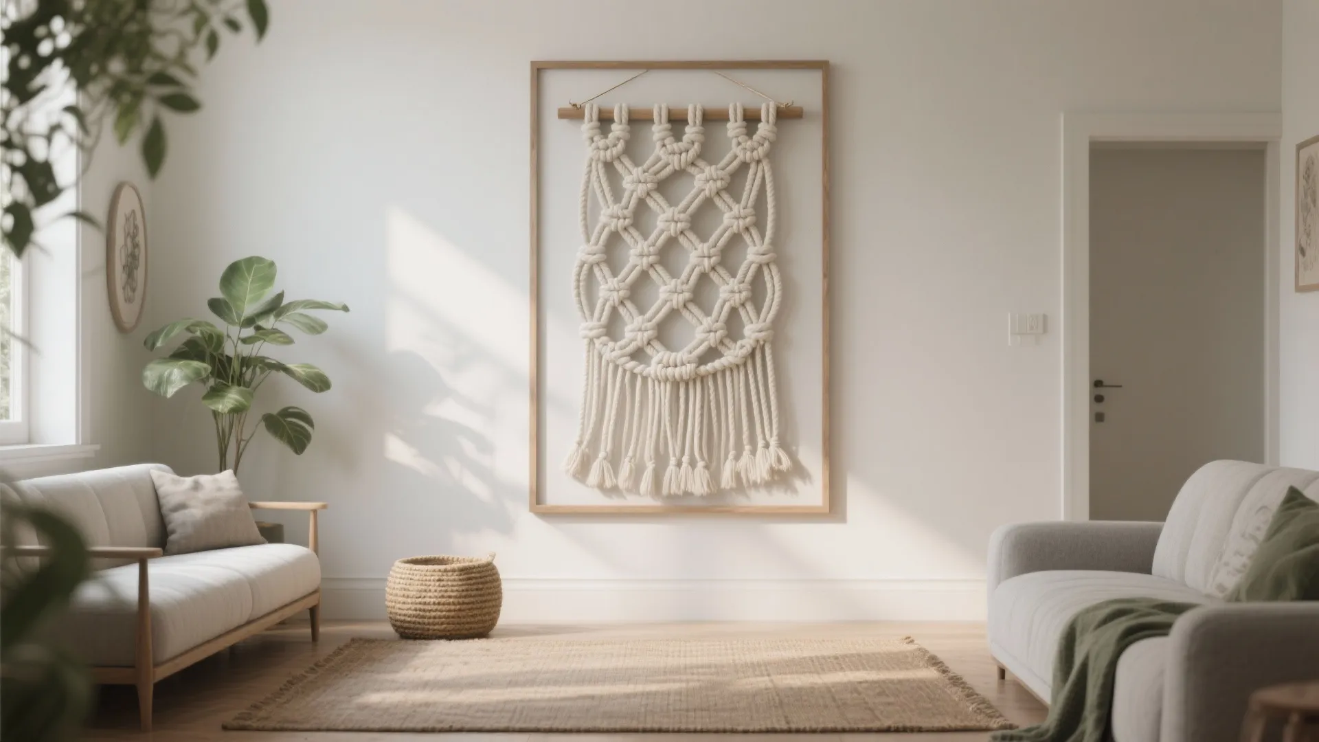 Macramé Rope Panel for Art + Acoustics