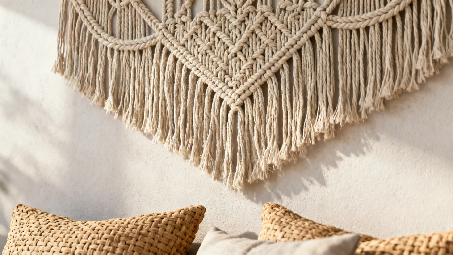 3. Textured Tapestry or Macramé Accent
