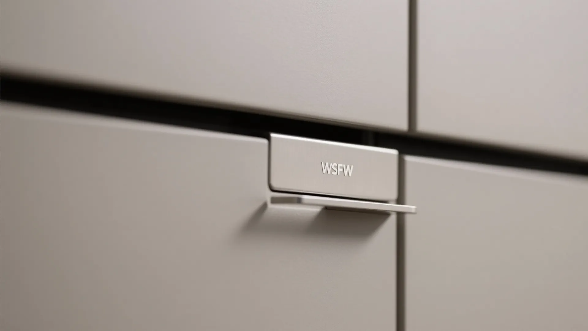 Minimalist Kitchen Storage with Concealed Lines