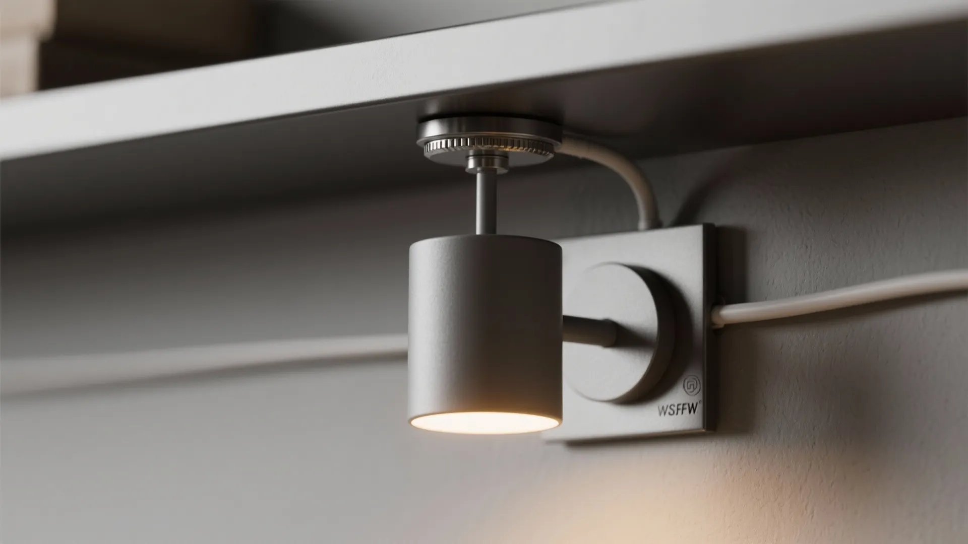 1) Minimal magnetic sconces for task and ambiance