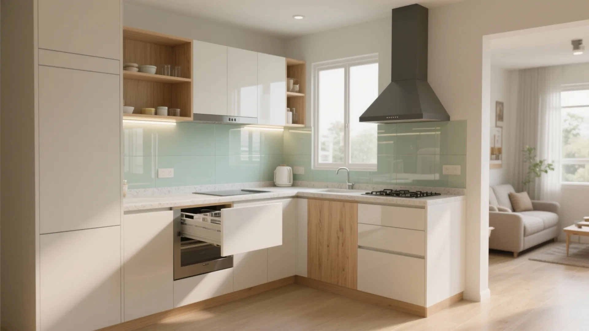 2 BHK Flat in Madhapur: 5 Smart Kitchen Design Ideas: Real-life tips from a senior interior designer to optimize a 2 BHK kitchen in Madhapur