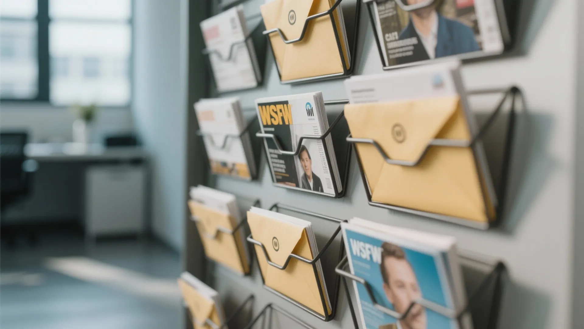 6. Magazine Holders for Incoming Mail