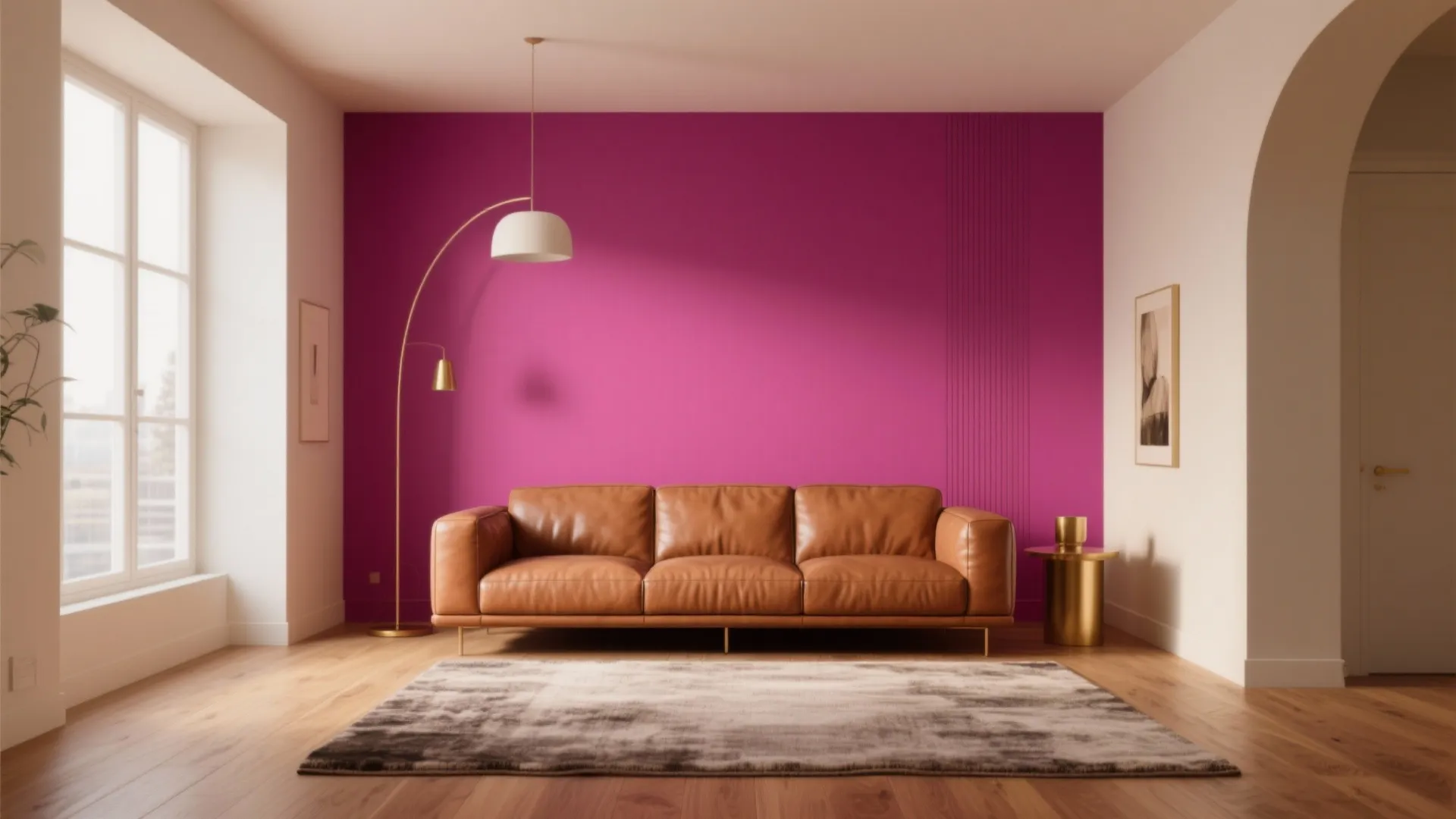 1. Pair Magenta with Warm Neutrals