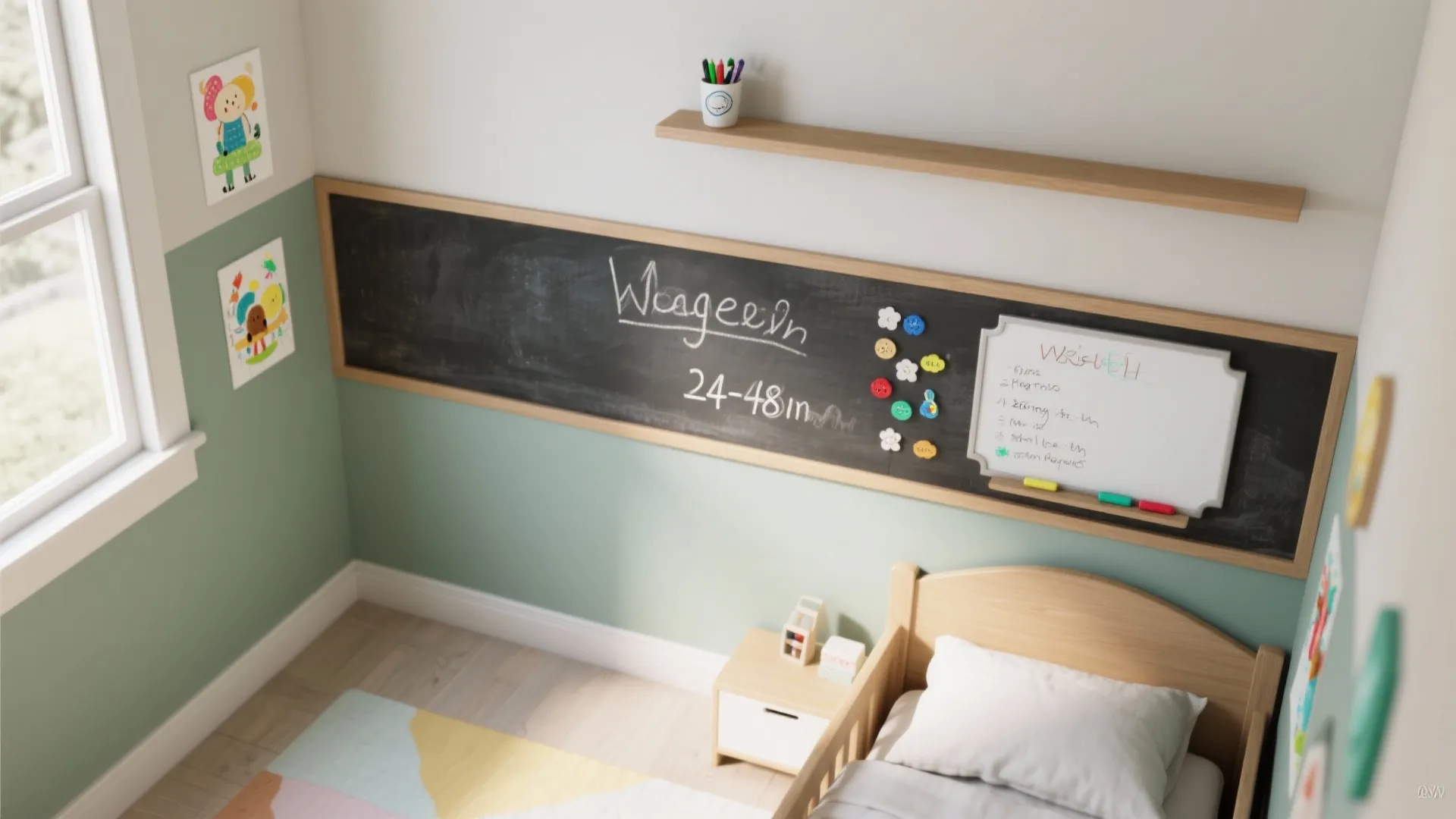 Magnetic + Writable Wall: Creativity on Demand