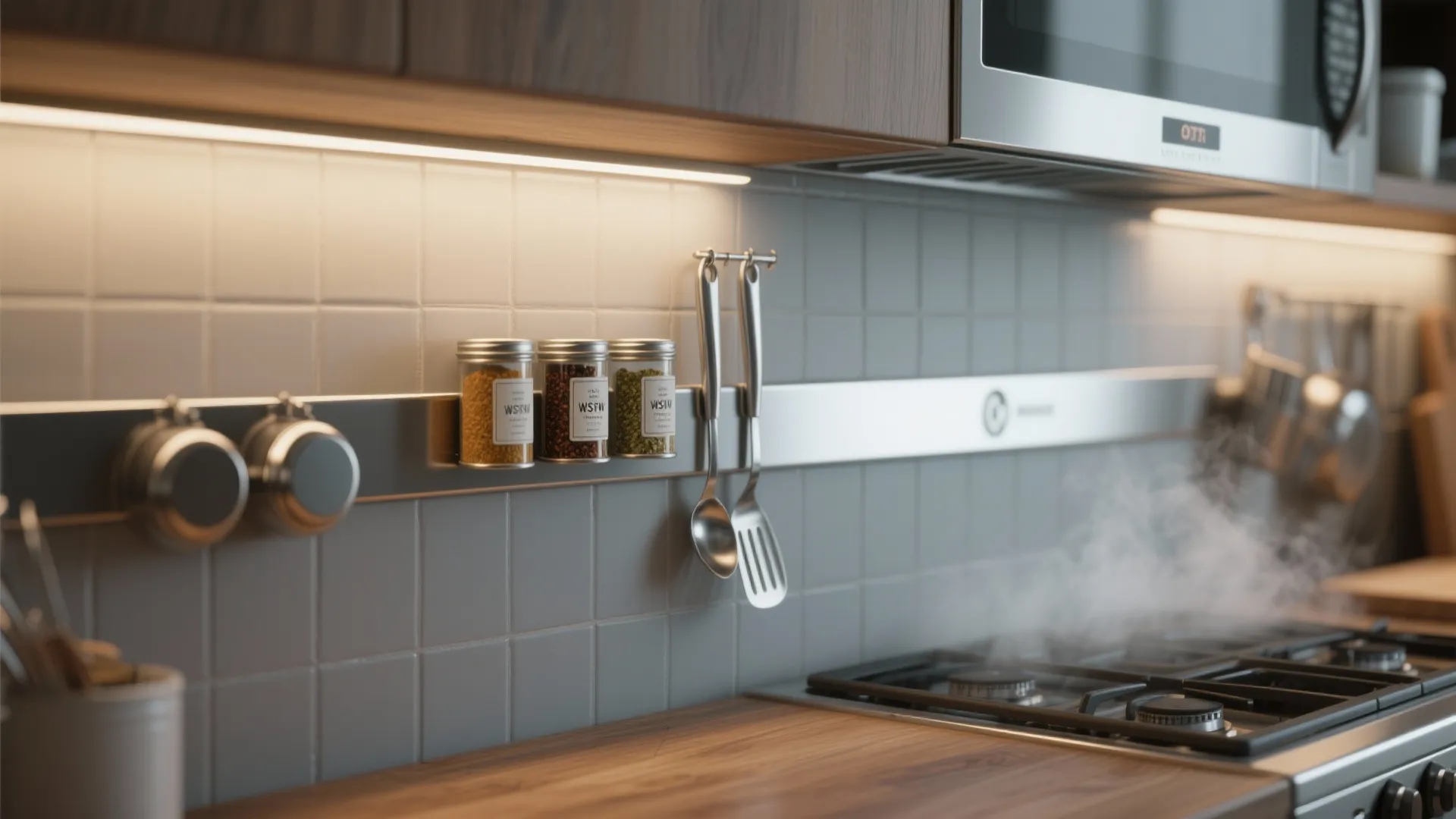 4. Magnetic Backsplash Accent