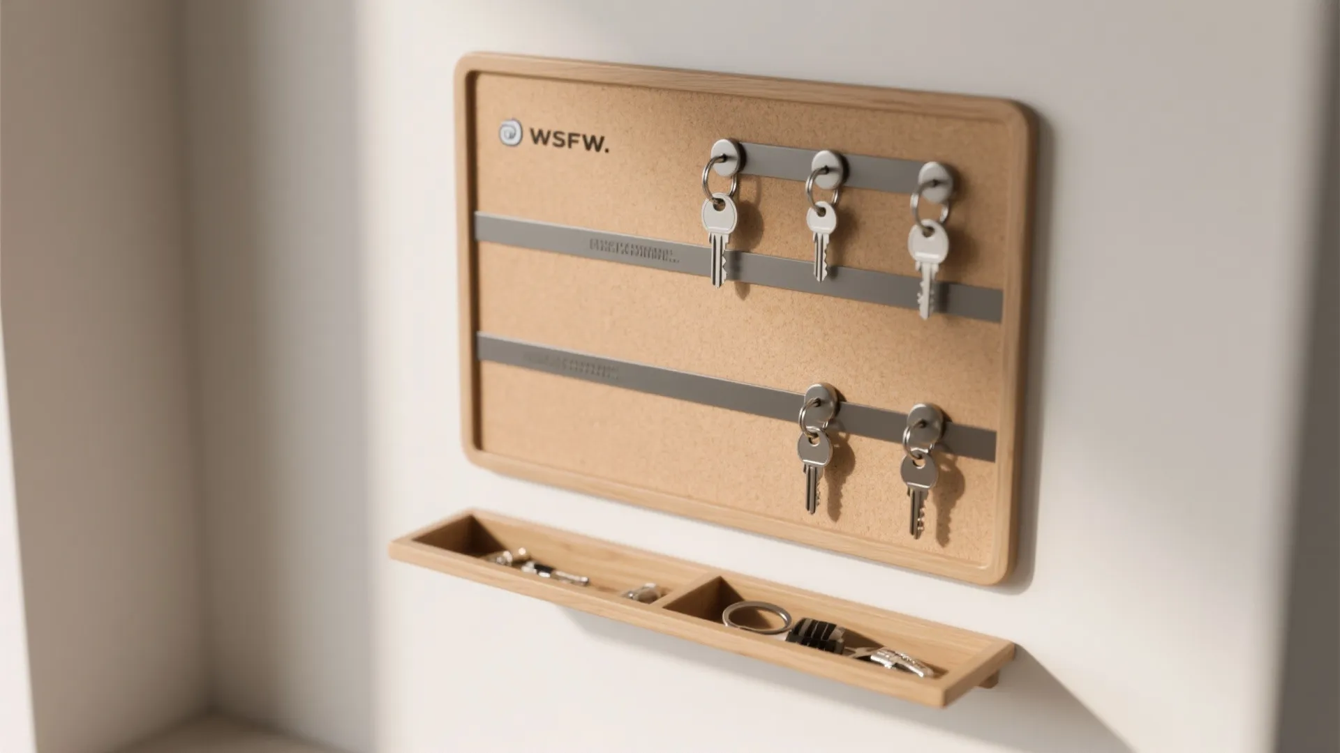 2. Magnetic board with hidden tray