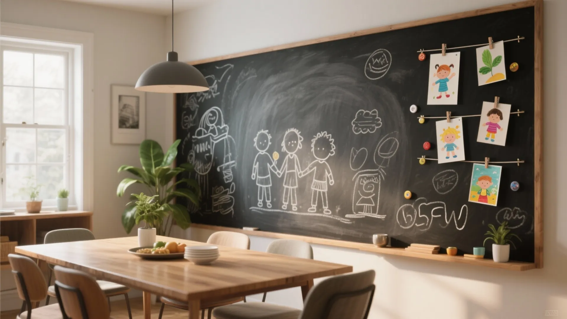 Magnetic Chalkboard Wall