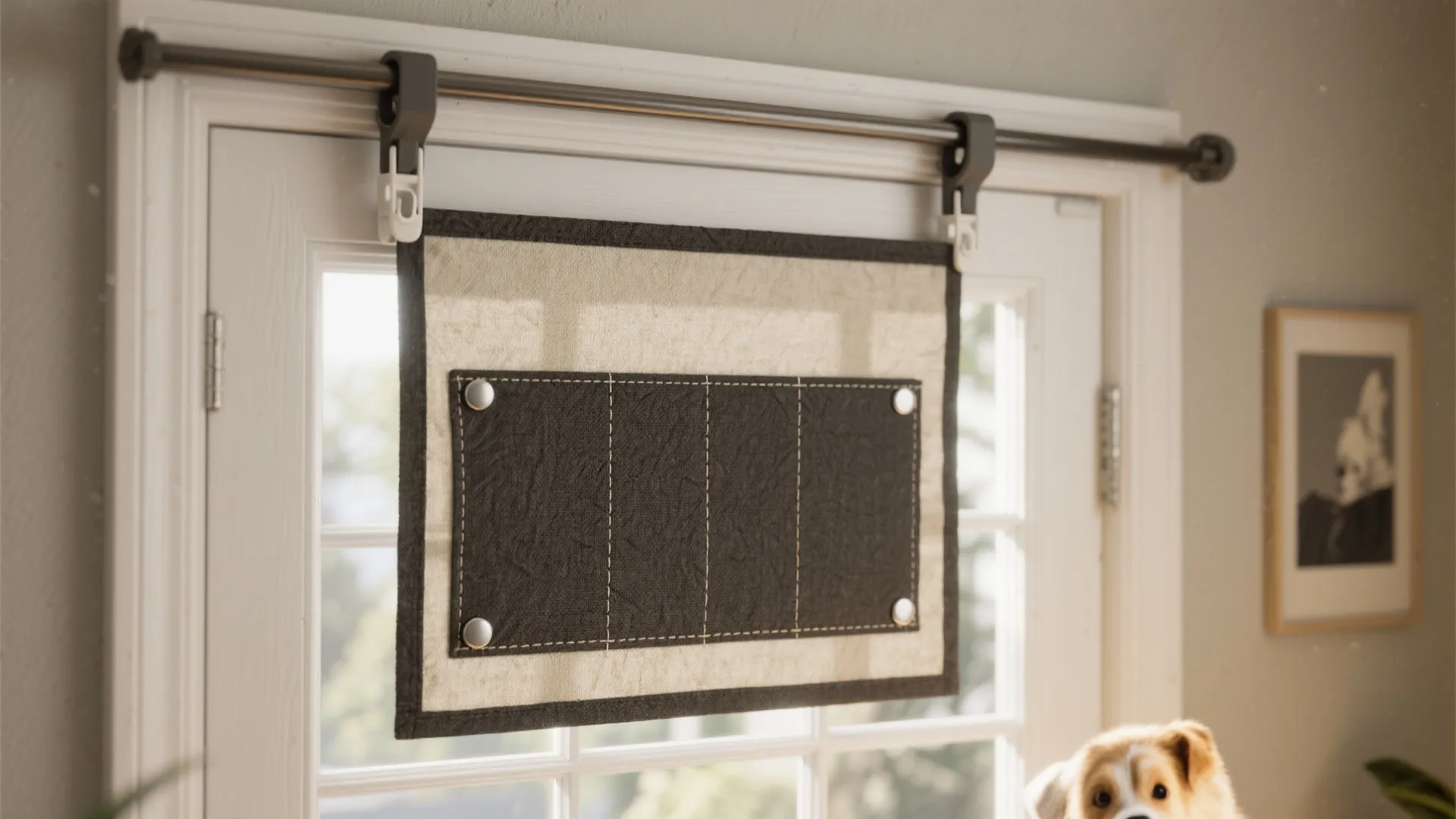 4. Magnetic Fabric Flap on a Lightweight Frame (Renter-Friendly)