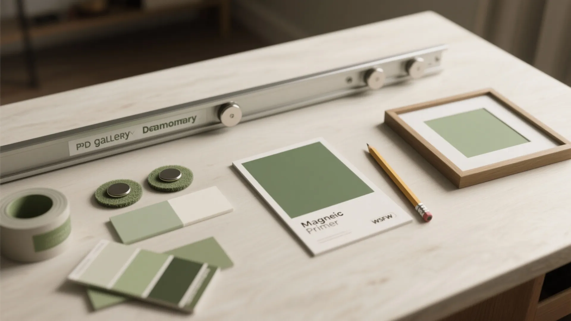 Magnetic Paint + Gallery Rail (Renter-Friendly)