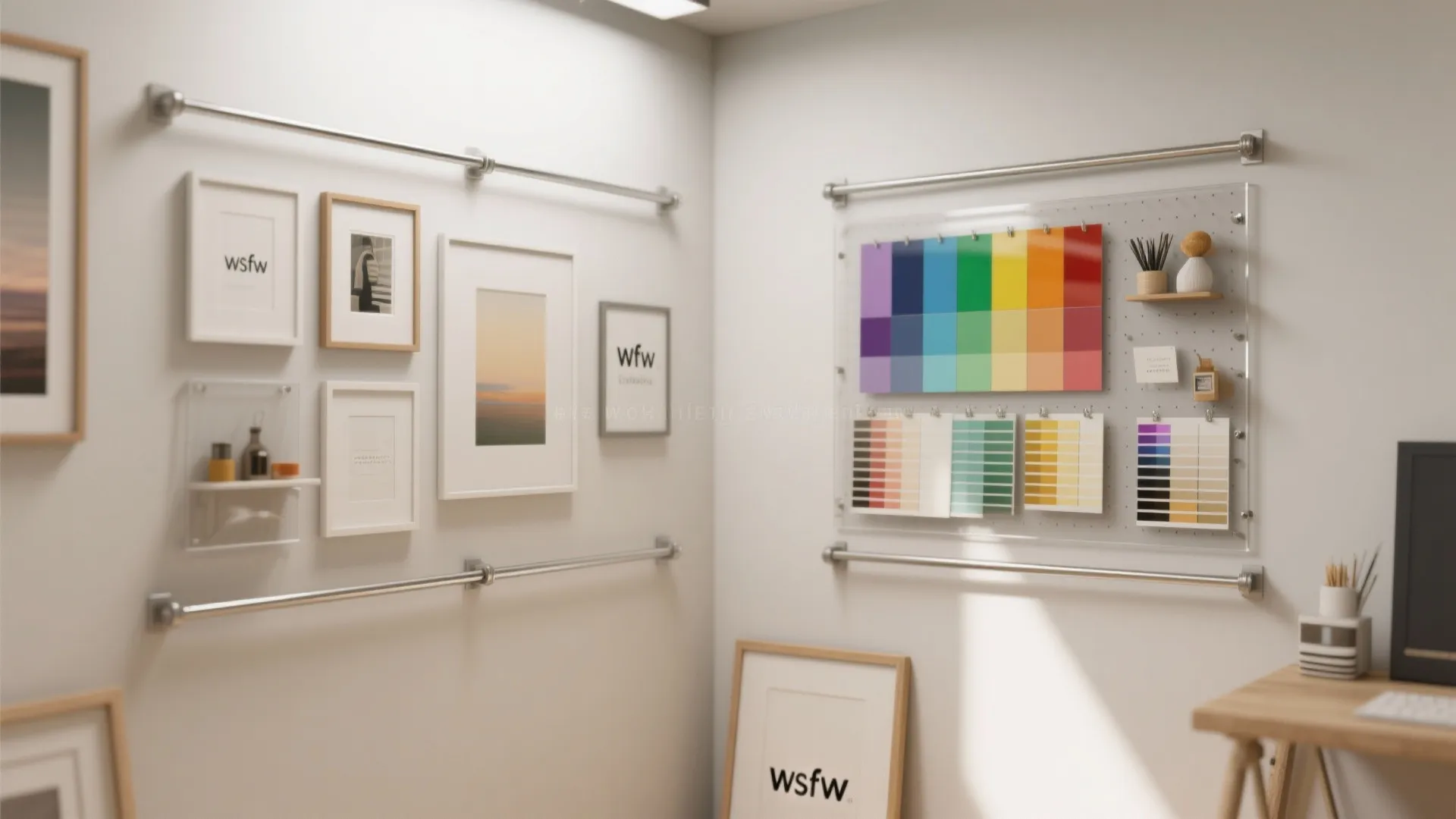 Magnetic Rails and Modular Gallery Walls